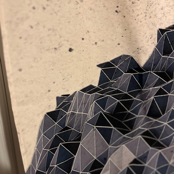 Society6 Unique Geometric Print Tapestry 51” x 60” - Picture 2 of 5